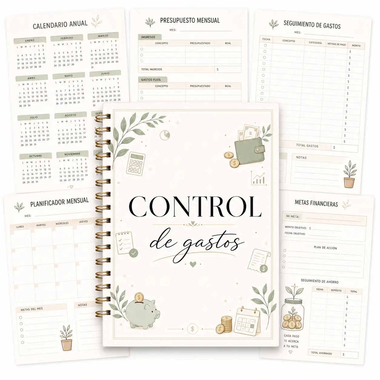 Planificador Control de Gastos - portada