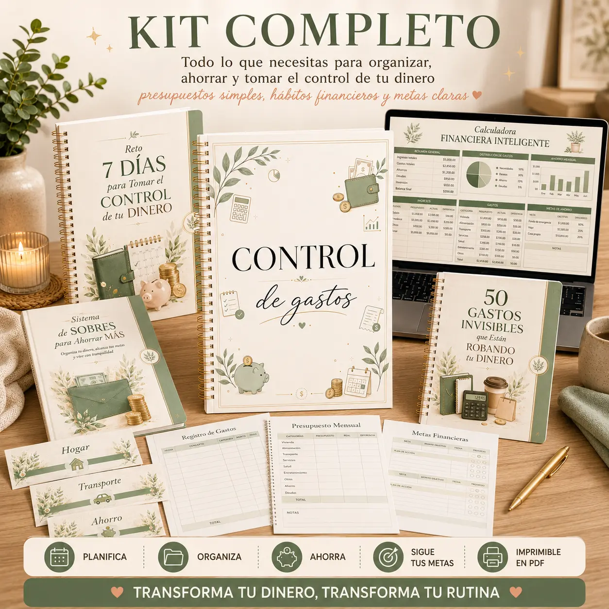 Kit Completo Control de Gastos