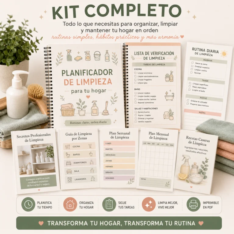Kit completo del Planificador de Limpieza